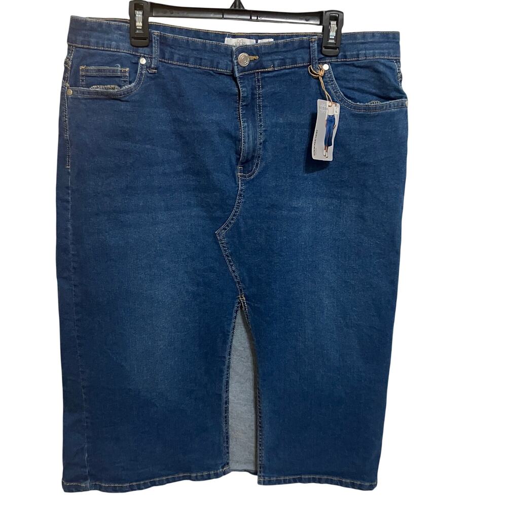 Boot cut Denim Skirt XL by Sierra NWT
